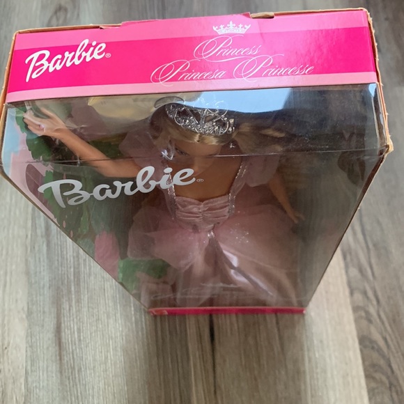 Barbie Princess Doll Mattel 2002 Pink Gown Silver Tiara New Vintage Collectible - Picture 3 of 8